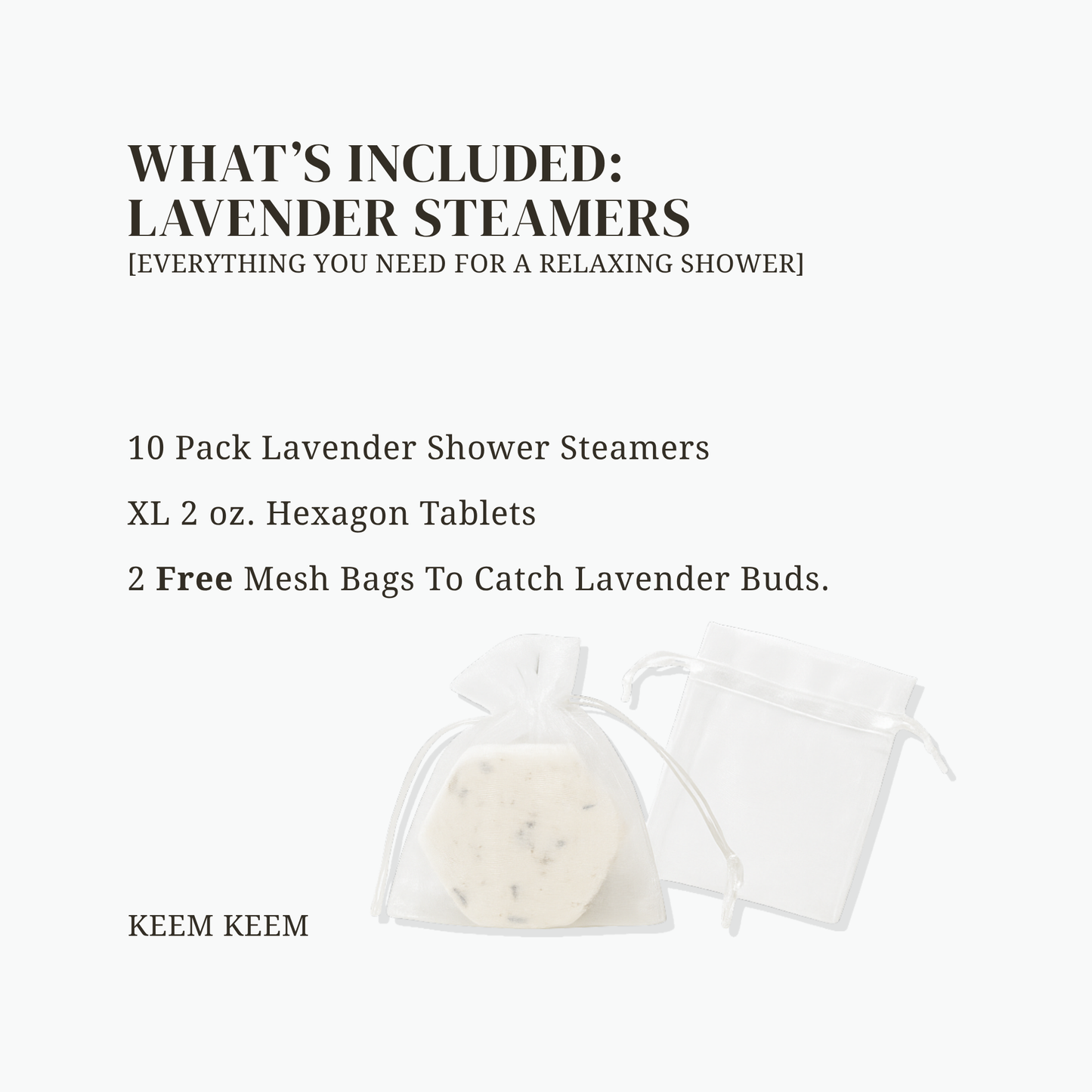 Lavender Shower Steamers