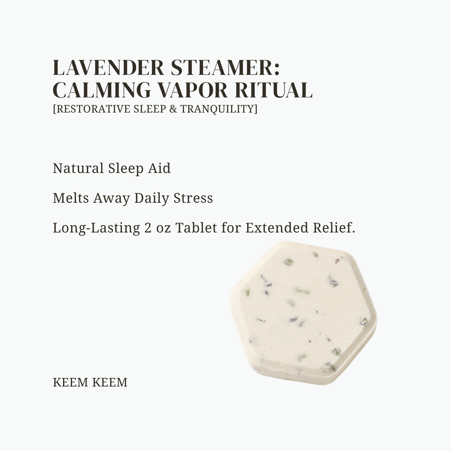 Lavender Shower Steamers